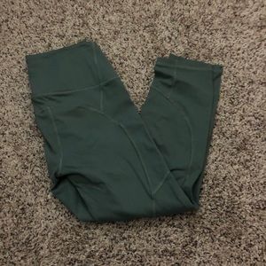Green Victorias’s Secret Workout Leggings